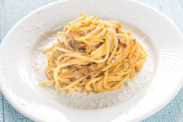 Portion of Carbonara