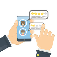 Review on smartphone.