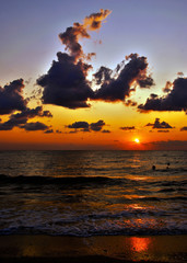 Fototapeta na wymiar Sunrise at the Black Sea