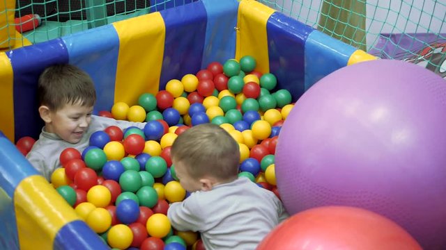 Children's games. Fun kids in the room.