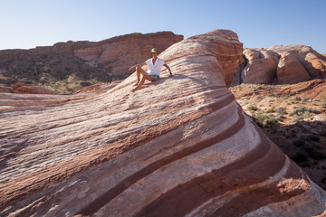 Steinwelle, the Wave, im Valley of fire, Nevada, USA