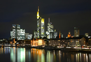 Panoramic view of Frankfurt am Main. Germany