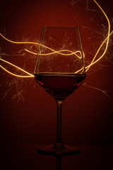 glass of red wine