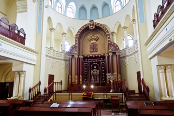Kharkiv Choral Synagogue interior - obrazy, fototapety, plakaty