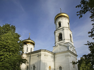 Fototapeta na wymiar Epiphany Cathedral in Vyshny Volochyok. Russia