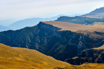 Naklejka na ściany i meble View from Bucegi mountains, Romania, Bucegi National Park