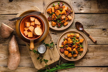 Sweet potato pan vegetable