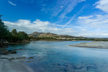 Pond Sky blue and Beach Lu impostu, San Teodoro, Sardinia, Italy