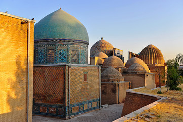 Samarkand: shah-i-zinda mausoleum - obrazy, fototapety, plakaty
