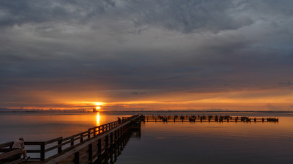 Fototapeta na wymiar Sunrise at Merritt Island, Florida