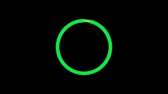 loading circle preloader rotating interface alpha channel render animation