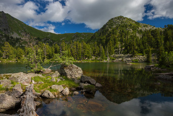 Amazing view of Hridsko lake in Prokletije national park, Montenegro