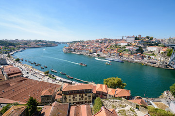 Naklejka na ściany i meble View of Porto and Douro river