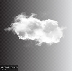 Vector cloud shape illustration