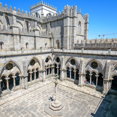Fototapeta premium Cloister of Porto Cathedral (Se do Porto)