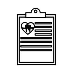 Medical document historial icon vector illustration graphic design