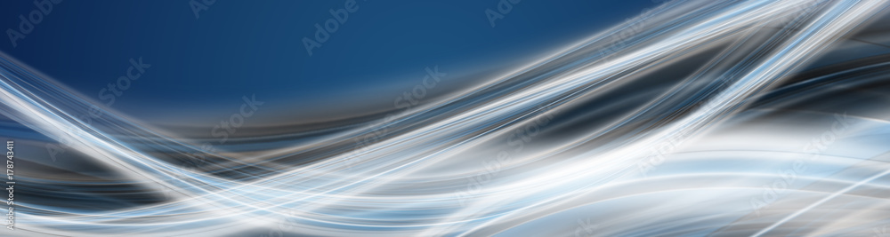 Aufkleber abstract elegant wave panorama background design with space for your text