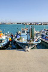 Fishing boat moored at Zygi, Cyprus