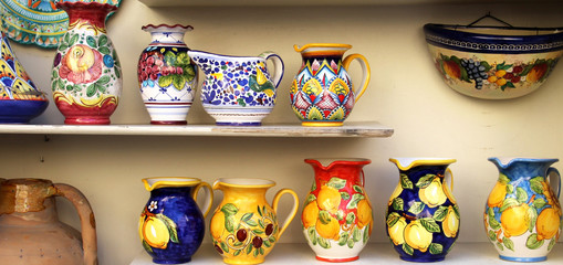 Amalfi coast ceramic dish