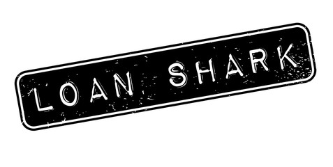 Loan Shark rubber stamp. Grunge design with dust scratches. Effects can be easily removed for a clean, crisp look. Color is easily changed.