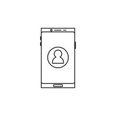 smartphone contact icon