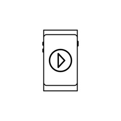 smartphone play icon