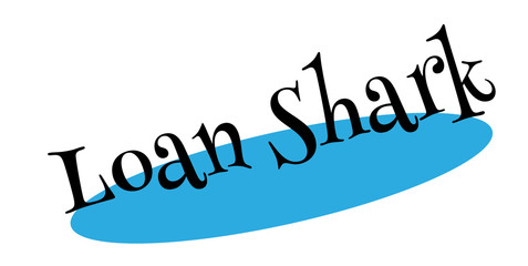 Loan Shark rubber stamp. Grunge design with dust scratches. Effects can be easily removed for a clean, crisp look. Color is easily changed.