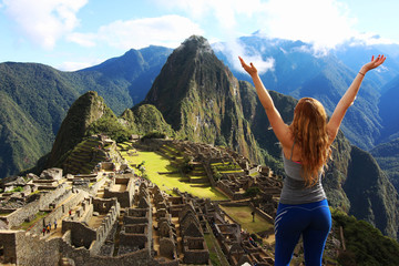 Machu Picchu Tourist  - obrazy, fototapety, plakaty