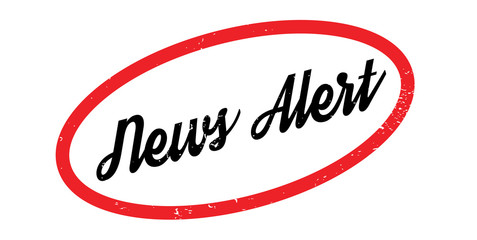 News Alert rubber stamp. Grunge design with dust scratches. Effects can be easily removed for a clean, crisp look. Color is easily changed.