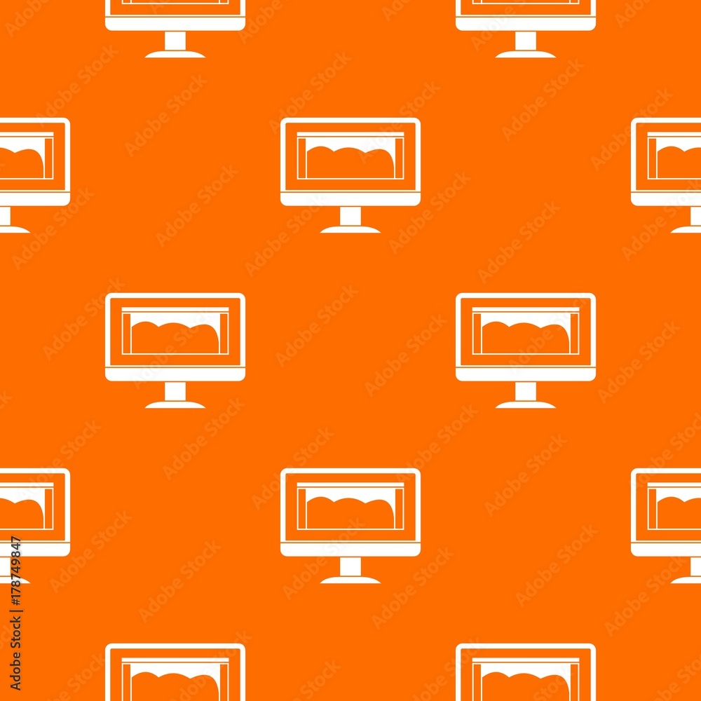 Poster drawing monitor pattern seamless