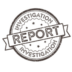 Investigation Report - Distressed Vector Stamp Seal - Simple Grunge Sign
