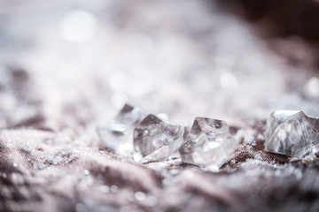 Shiny diamonds ornament for holiday background