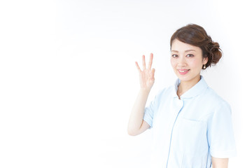 nurse giving ok sign