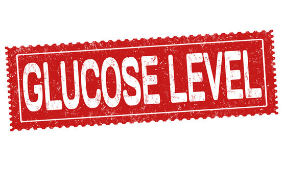 Glucose Level Sign Or Stamp