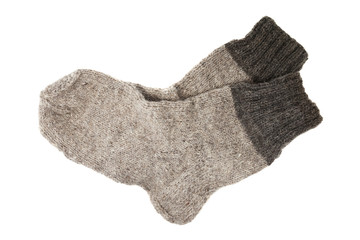 two woolen socks