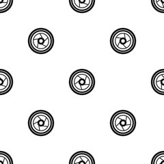 Camera aperture pattern seamless black