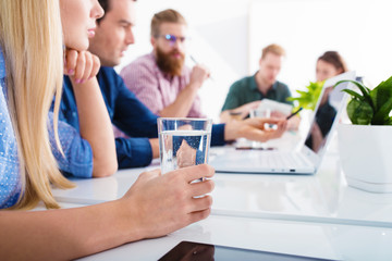 Meeting of business people. Concept of partnership and teamwork