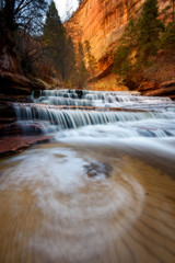 Fototapeta premium Archangel falls, Zion National Park, Utah