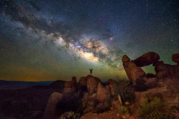 Zelfklevend Fotobehang Milky way at Big Bend National Park © wisanuboonrawd