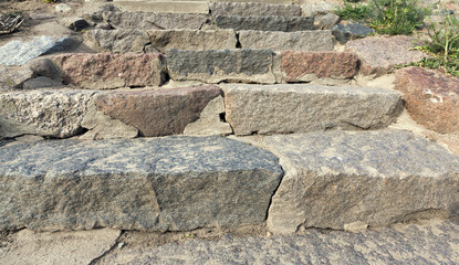 Stone steps, close-up