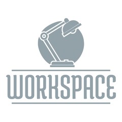 Workspace logo, simple gray style