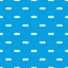 Rock collar pattern seamless blue