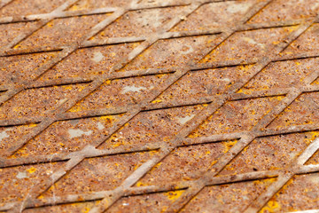 Rusty checker plate
