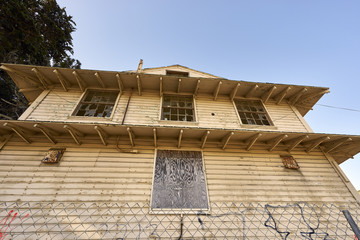 fascinating defunct and decaying houses in an abandoned area near Monterey, California