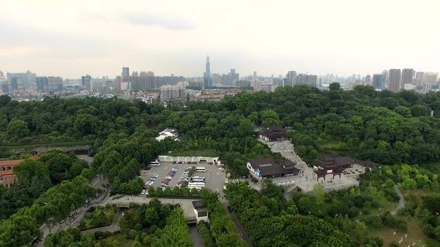 Aerial view of Wuhan city,China