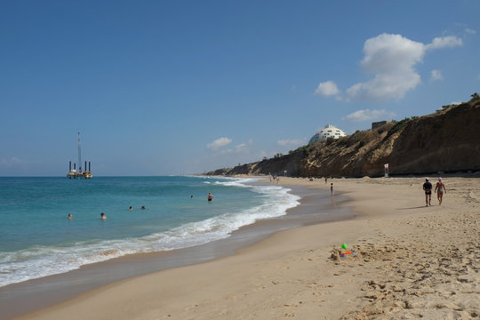City beach in Ashkelon on the Mediterranean Sea