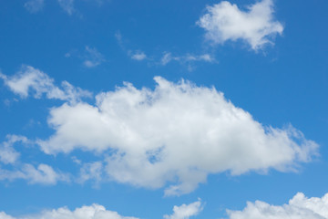 Blue sky with clouds. Daylight blue sky background