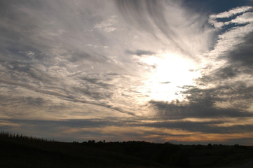 Sunset beautiful sky