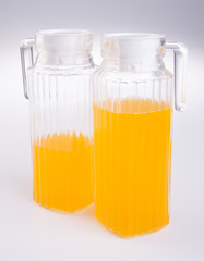 orange juice on a background