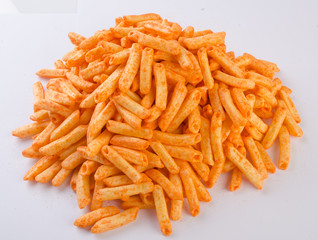 Junk food on background